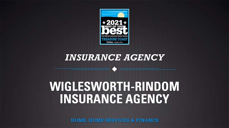 Wiglesworth-Rindom Insurance Agency Best Insurance Agency of the Treasure Coast winner photo