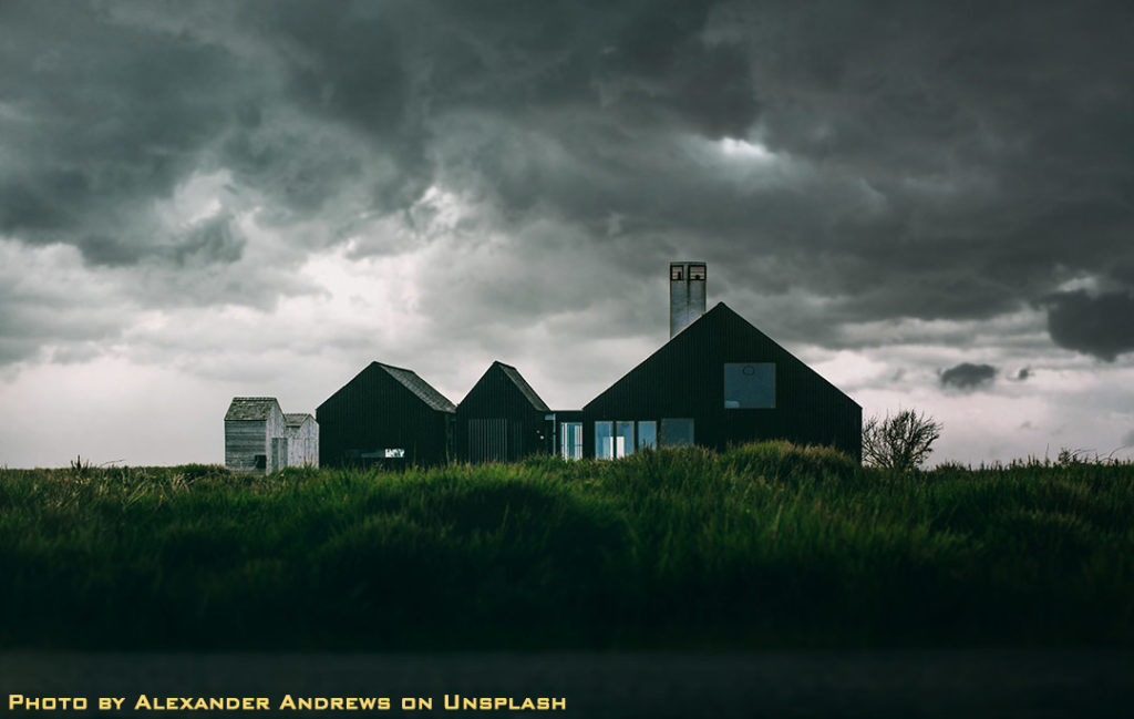 house in a storm